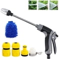 thumbnail image 7 of WWV High Pressure Hose Nozzle Sprayer Multi Function Water Jet with 3 Spray Modes Fits 1/2 and 3/4 Hoses for Car Wash Garden Patio Window Cleaning Kit, 7 of 7
