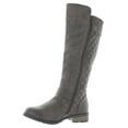 thumbnail image 2 of Forever Link Women's Mango-21 Quilted Zipper Accent Riding Boots, 2 of 2