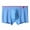 Sky Blue, variant on LYEAA Mens Underwear Boxers 100% Cotton Soft Breathable Trunks Plaid Plus Loose Comfortable Athletic Underpants Elastic Waistband Fashion Support Pouch Briefs No fly Black L
