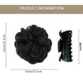 thumbnail image 7 of Meetitsneeds Bun Extension Hair Clips, Bun Extension Clips for Women, Claw Clip Messy Piece Bun Clip With Claw, Wave Curly Hairpieces for Daily Wear (SW283-1B), 7 of 7
