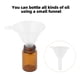 thumbnail image 5 of Botella de líquido vacía con pipetas de vidrio Reutilizable 1-2ml Dispensador de viaje Envase cosmético de vacaciones Gel de baño Loción Almacenamiento y organización del hogar Marron oscuro 2ml Kearding HA064731-04, 5 of 6