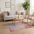 thumbnail image 3 of ODIKA Pink Print Leopard Spotted Abstract Mood Border Cheetah Inspired Stain Resistant Low Profile for Dorm Room, Small Living Apartment, 3 of 7