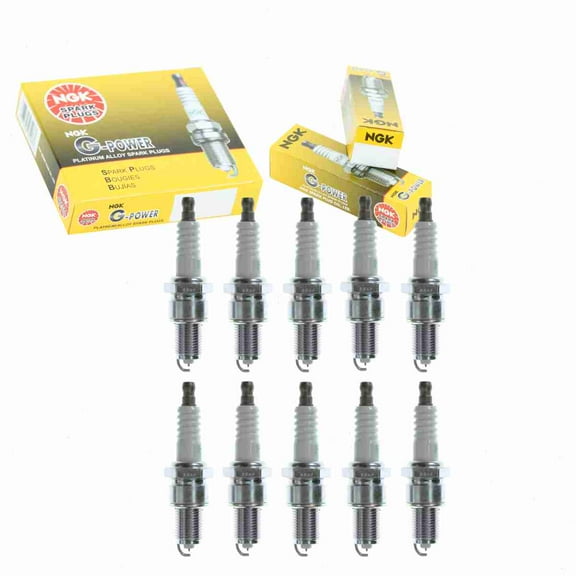 10 pc NGK 3351 G-Power Spark Plugs for CR5CXLS Ignition Wire Secondary Fits select: 1970 CHEVROLET NOVA, 1970 CHEVROLET EL CAMINO