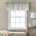 thumbnail image 3 of Retro Leaf Valance Curtain for Windows Country Watercolor Green Eucalyptus Leaves Flora Plant Linen Texture Rod Pocket Curtain Valances Short Window Treatments for Kitchen Bathroom 54 x 18 Inch, 3 of 9