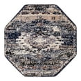thumbnail image 3 of Unique Loom Tucson Collection Area Rug - Tubac (4' Octagon Blue/Black), 3 of 7