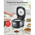 TOSHIBA Rice Cooker Small 3Cup Uncooked LCD Display with 8 Cooking
