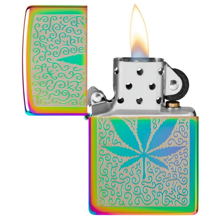 Zippo Cannabis Design Multi-Color Pocket Lighter - Walmart.com