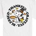 thumbnail image 3 of Peanuts - Thankful Grateful Blessed - Men's Short Sleeve Graphic T-Shirt, 3 of 6