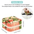 thumbnail image 5 of Peach Travel Portable Decorative Box - Square Jewelry Storage and Organizer Box for Rings, Earrings, Necklaces, and Bracelets - Suitable for Girls and Women - Necklace Organizer Box, 5 of 6