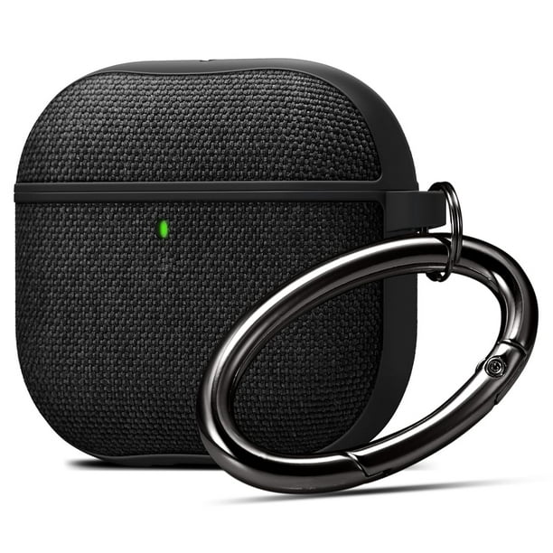 Funda Spigen Urban Fit para AirPods 4 (2024) con mosquetón negra
