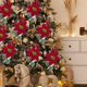 thumbnail image 3 of Farfi 6 uds simulación de hojas navideñas sin marchitamiento arreglo Floral simulación de frutos rojos para Navidad, 3 of 5