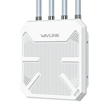 Quanlity100 AX3000 Long Range Outdoor WiFi Mesh Extender, WiFi6 Outdoor Access Point, with PoE/4x8dBi High-gain Antennas/IP67 Weatherproof Enclosure/Signal Booster Amplifier