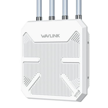 Quanlity100 AX3000 Long Range Outdoor WiFi Mesh Extender, WiFi6 Outdoor Access Point, with PoE/4x8dBi High-gain Antennas/IP67 Weatherproof Enclosure/Signal Booster Amplifier