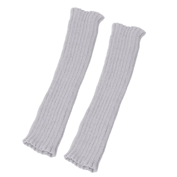 IMENGL Gloves for Women Soft Arm Warmers Winter Long Fingerless Thumb Hole Mittens and MenComfy Women's Work Gloves,Gray