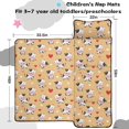 thumbnail image 5 of Cow and Heart Yellow Pattern Toddler Nap Mat with Pillow & Blanket, Soft Sleeping Mat for Preschool Daycare Travel Sleepovers, 5 of 6