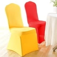 thumbnail image 3 of Chair Covers Pure Color Wedding Banquet Anniversary Party Event Decor 12 Colours Chair Cover Clothes, 3 of 6