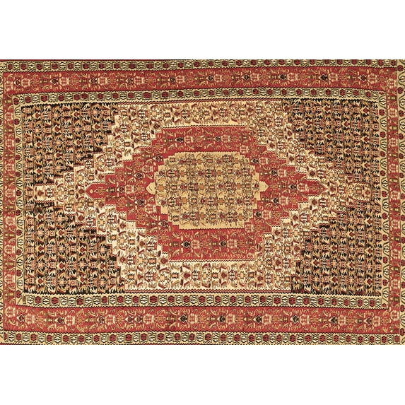 Ahgly Company Indoor Rectangle Persian Brown Traditional Area Rugs, 2' x 5'