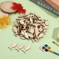 thumbnail image 3 of 50pcs Khaki Mini Fish Cutouts Unfinished Wood DIY Accessories for Craft Projects and Home Decor, 3 of 10