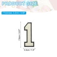 thumbnail image 2 of Uxcell Iron on Numbers Patches, Chenille Number Patches Embroidered Patch for Repairing Jeans Clothing Bags Hat Shirts Craft Number 1, 2 of 7