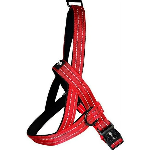 Alcott NOR HNS LG BR Rope Norwegian Harness - Bright Red - Large - Case of 12