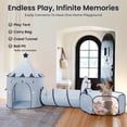 thumbnail image 3 of Tiny Land 3-in-1 Kids Play Tunnel with Tent & Ball Pit Set, Pop Up Crawl Tube for Toddlers, Indoor & Outdoor Playhouse, Foldable Tunnel Set Gift for Boys & Girls, Blue, 3 of 7
