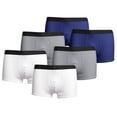 thumbnail image 2 of Men Underwear Mid Rise Underwear Combination Breathable Shorts Swimming Trunks Boxer Grey M, 2 of 3