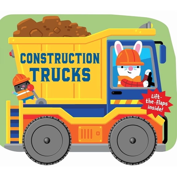 Spin & Lift: Construction Trucks, (Hardcover)