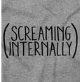 thumbnail image 2 of Funny Screaming Internally Sarcastic Unisex Fleece Graphic Zip Up Hoodie Brisco Brands 4X, 2 of 6