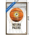 thumbnail image 3 of NBA Indiana Pacers - Drip Basketball 21 Wall Poster, 22.375" x 34", Framed, 3 of 3