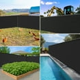 thumbnail image 6 of 4X50ft Privacy Fence Screen, 90% Privacy Shade Cover, Garden Fence Mesh with Straps & Brass Grommets-Black, 6 of 6