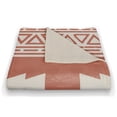 thumbnail image 3 of Creative Products Orange Southwestern Style Pattern 60 x 80 Coral Fleece Blanket, 3 of 3