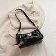 thumbnail image 4 of Bolso de hombro para mujer PU Y2k Bolso para axilas Bolso de mano de moda para mujer (Negro), 4 of 6