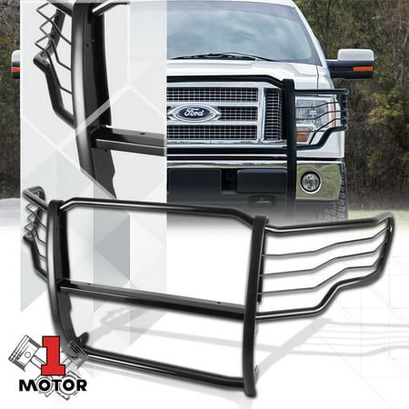 Black Mild Steel Front Bumper Grille/Brush/Headlight Guard for 09-14 Ford F-150 10 11 12