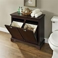 thumbnail image 2 of Crosley Furniture Lydia MDF/Solid Wood Laundry Hamper in Espresso, 2 of 7