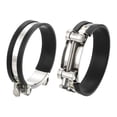thumbnail image 1 of Unique Bargains T-Bolt Hose Clamp 2Pack 92-97mm Rubber Cushion Metal Intake Intercooler Clamps, 1 of 4