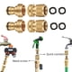 thumbnail image 5 of , Adaptador de lavadora a presión de 3/4 pulgadas Juego de conector de edad de desconexión rápida Accesorios de de agua para asperso 2 juegos de conectores. CUTICAT Conector de la manguera, 5 of 6