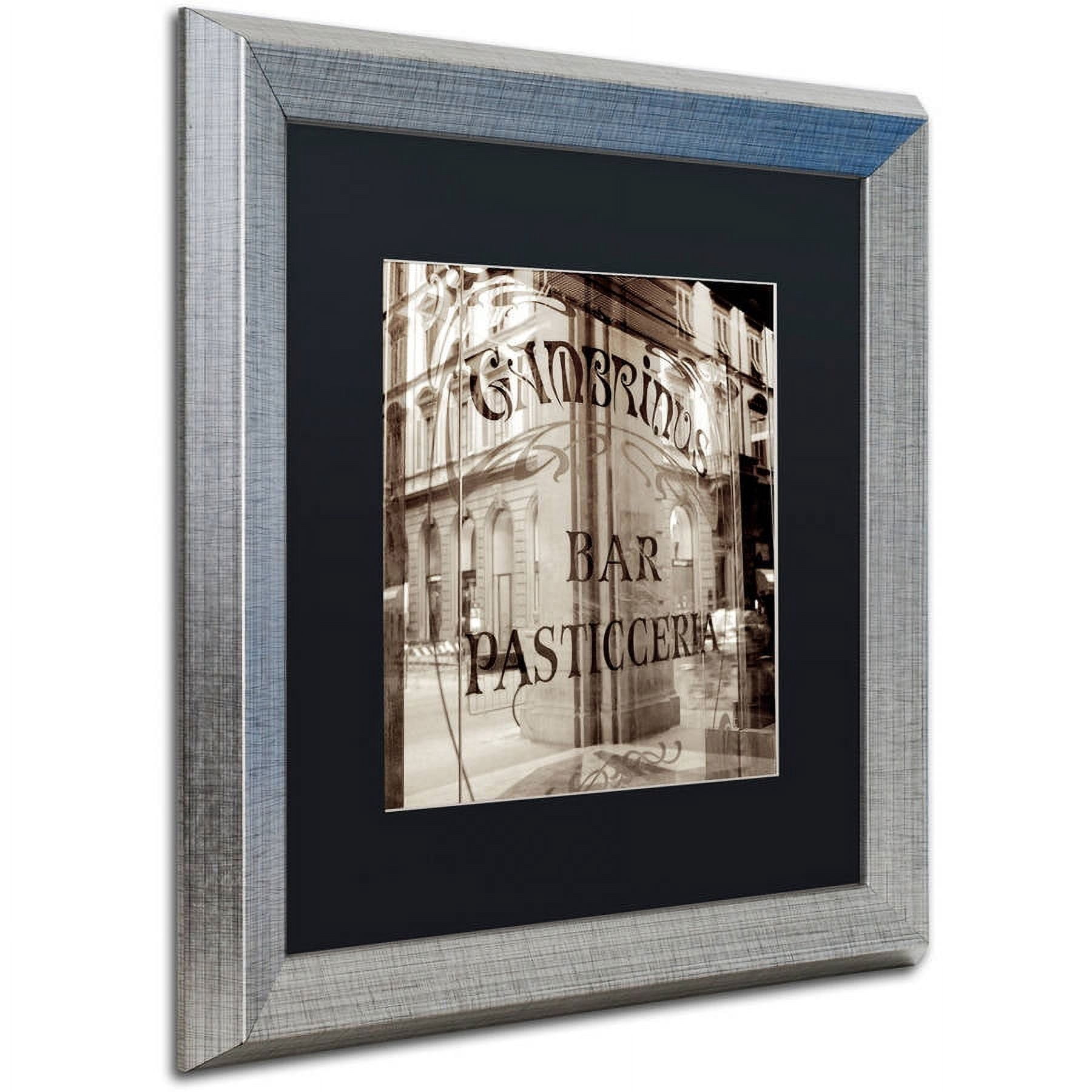 Trademark Fine Art "Firenze V" Canvas Art by Alan Blaustein, Black Matte, Silver Frame