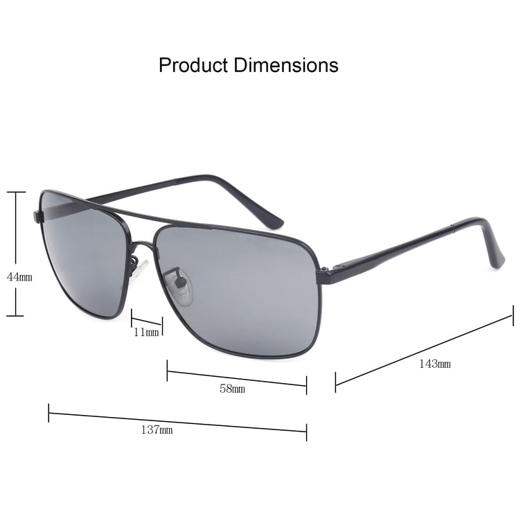 Metal Square Aviator Sunglasses Polarized Lenses UV Protection ROKA_FALCON_Sun-  main image 4