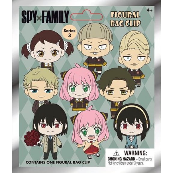 3D Figural Bag Clip Spy X Family Series 3 Mystery Pack (1 RANDOM Figure)