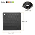 thumbnail image 2 of Uxcell 4pcs Silicone Trivet Mat for Hot Pots and Dishes, Kitchen Hot Pads-Black/Light Grey/Green/Orange, 2 of 5