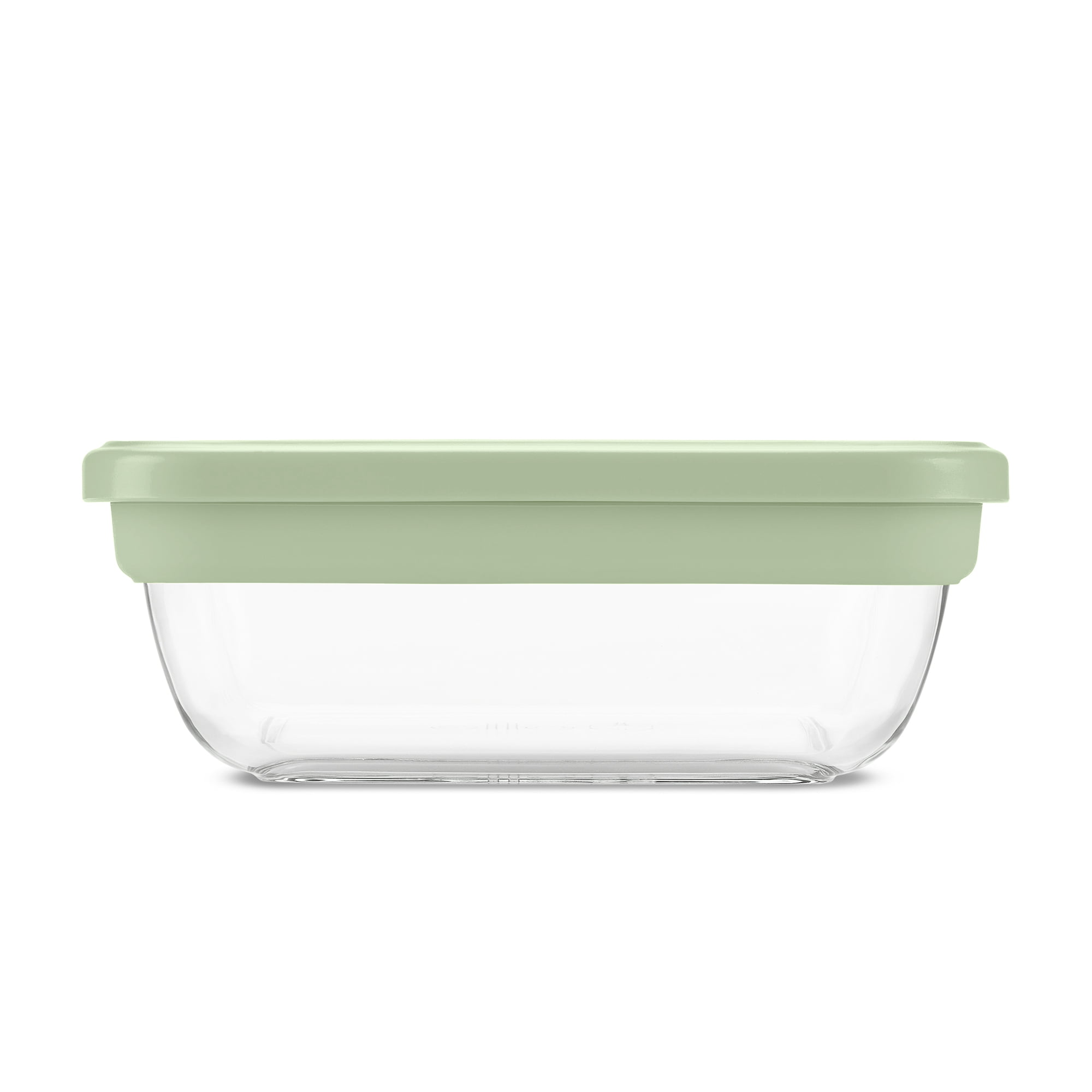 (2 pack) Ello Fresh Stack™ Glass Meal Prep Container | Airtight Leak-Proof Locking Lids, Dishwasher Safe, BPA-Free | 4.7 Cup | for Meal Prep and Food Storage | Sage
