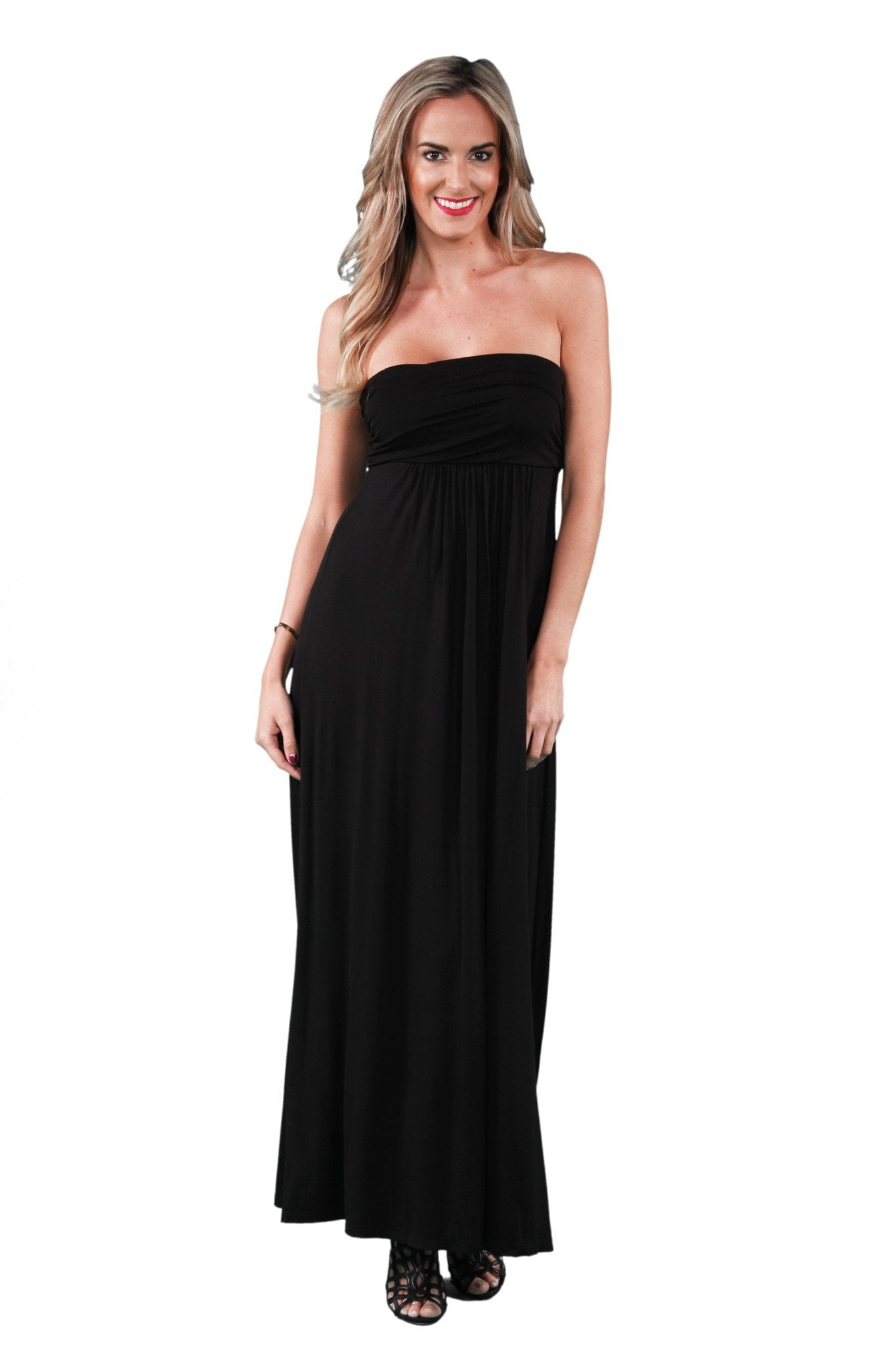 Women's Strapless Maxi Dress