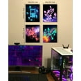 thumbnail image 6 of Drsoum Gamer Decor for Boys Gaming Wall Art Gamer Teenage Boy Room 8x10in4pcs Natural Framed, 6 of 7