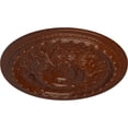 thumbnail image 3 of 38 3/8"OD x 2 7/8"P Oslo Ceiling Medallion (Fits Canopies up to 7 5/8"), Hand-Painted Burnished Mahogany Crackle, 3 of 6
