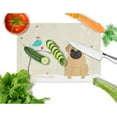 thumbnail image 2 of Caroline's Treasures Christmas Presents between Friends Pug Brown Glass Cutting Board Large, 2 of 2