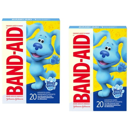 Band-Aid Brand Bandages, Nickelodeon Blue's Clues & You, 20 ct (Pack of 2)