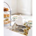 thumbnail image 4 of Vintage Elephants Kitchen Dish Towels for Drying Dishes Set of 2, Spring Summer Sunflowers Daisy Floral Waffle Weave Microfiber Hand Tea Bathroom Towels Quick Dry & Absorbent Towel 12x12, 4 of 7