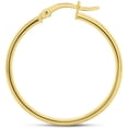 thumbnail image 4 of SuperJeweler 30MM Classic Hoop Earrings In 14 Karat Yellow Gold Over Sterling Silver for Women, 4 of 6
