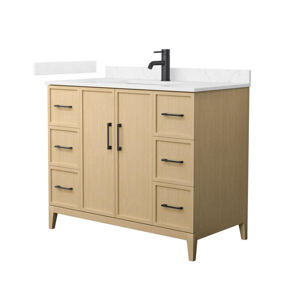 Wyndham Collection Wch717142s-Vca-Unsmxx Elan 42" Free Standing Single Basin Vanity Set -
