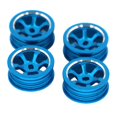 thumbnail image 1 of Juego de llantas de rueda de actualización de 0,8 "para WLtoys escala 1:28 todos los modelos P939 K979 K989 RC Car Azul perfke Llanta de rueda de coche azul RC, 1 of 4